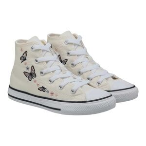 Converse Chuck Taylor Butterfly Embroidered High Top Canvas Sneakers Women’s 6